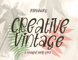 Creative Vintage font