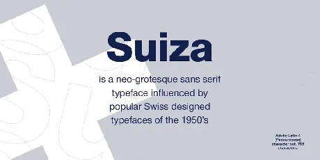 Suiza Family font