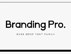 Branding Pro font