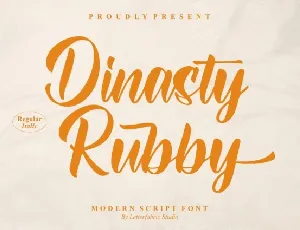 Dinasty Rubby Script font