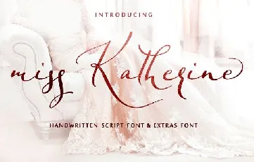 Miss Katherine Script font