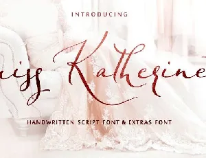 Miss Katherine Script font