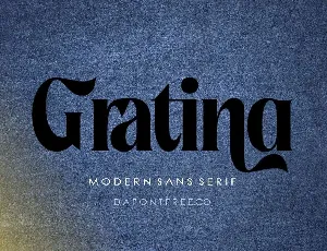 Gratina font