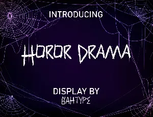 Horor Drama Demo font