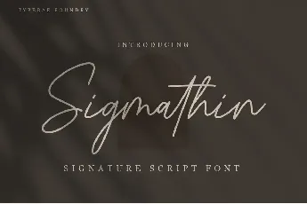 Sigmathin font