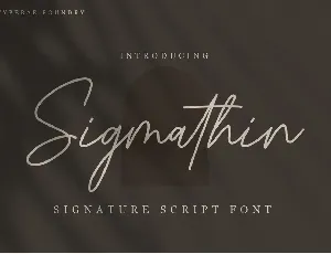 Sigmathin font