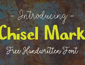 Chisel Mark font