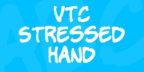 VTC Stressed Hand font