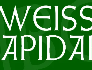 Weiss Lapidar font