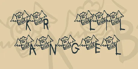 KR Lil Angel font