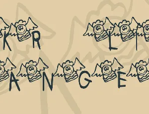 KR Lil Angel font