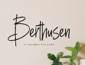 Berthusen font