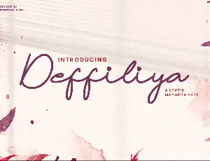 Deffiliya font