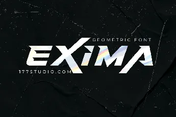 Exima Geometric font