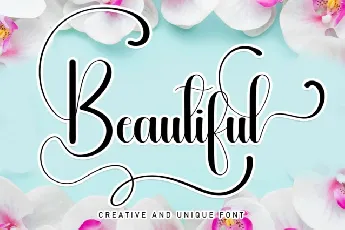 Beautiful Script Typeface font