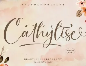 Cathylise Script font