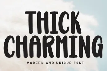 Thick Charming Display font