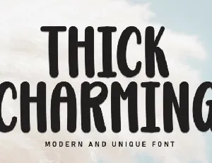 Thick Charming Display font