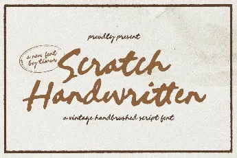 Scratch Handwritten font