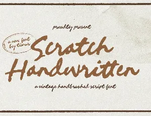 Scratch Handwritten font