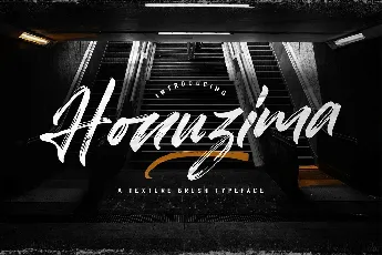 Honuzima Handbrush Script font