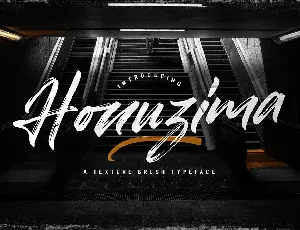 Honuzima Handbrush Script font