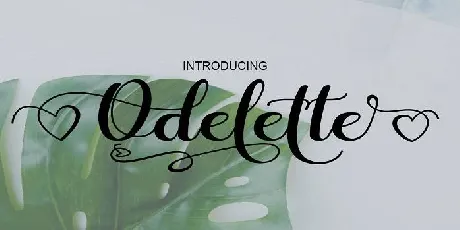 Odelette font