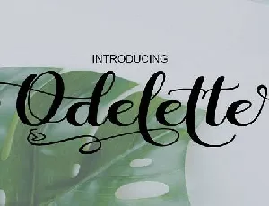 Odelette font