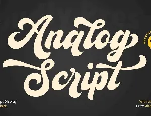 Analog Script font