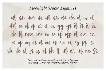 Moonlight Sonata font