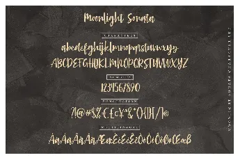 Moonlight Sonata font