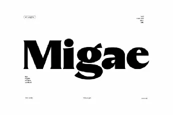 Migae font