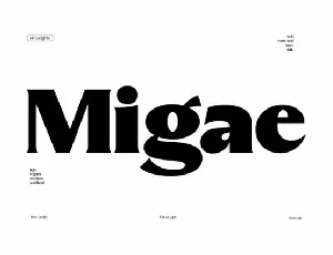 Migae font