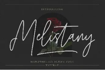 Melistany font