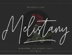 Melistany font