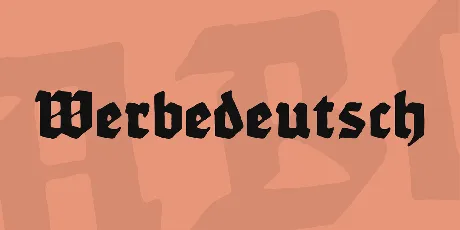 Werbedeutsch font