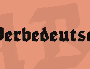 Werbedeutsch font