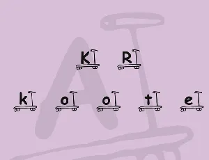 KR Skooter font