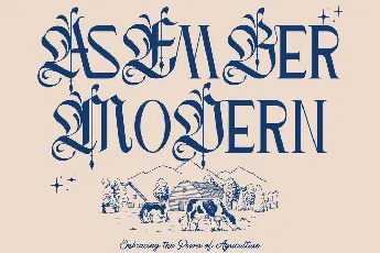 Asember Modern Demo font