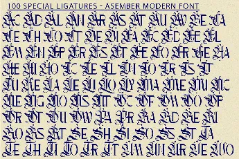 Asember Modern Demo font