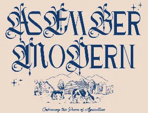 Asember Modern Demo font