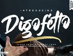 Digofetto Brush font