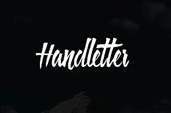 Handletter font