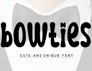 Bowties Display font