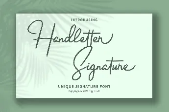 Handletter font