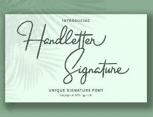 Handletter font