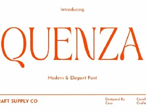 Quenza font