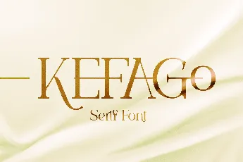 Kefago font