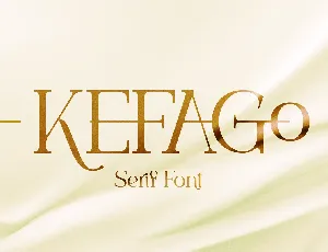 Kefago font