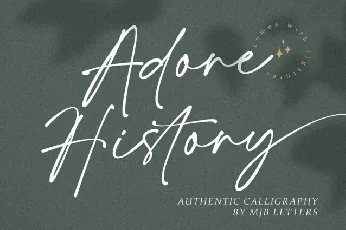 Adore History font